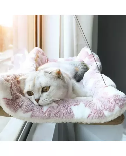 Hanging Cat Bed Pet Cat Hammock Aerial Cats Bed House Kitten Climbing Frame Sunny Window Seat